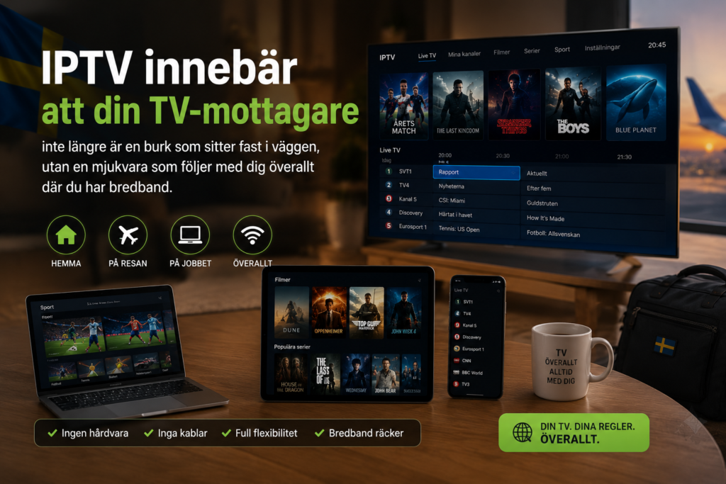 iptv mjukvara och appen for streamad tv pa bredband
