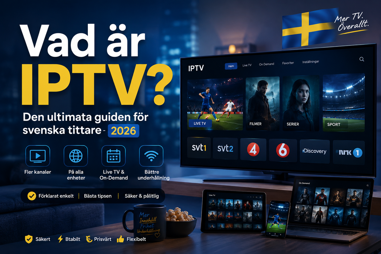 Vad är IPTV? Den ultimata guiden för svenska tittare (2026)