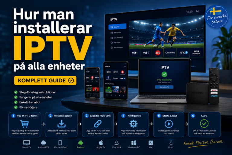 Hur man installerar IPTV på alla enheter (Komplett guide)