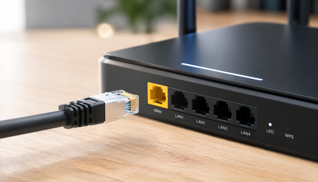 internethastighet for iptv natverkskabel och router