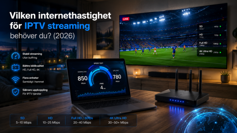 internethastighet för IPTV