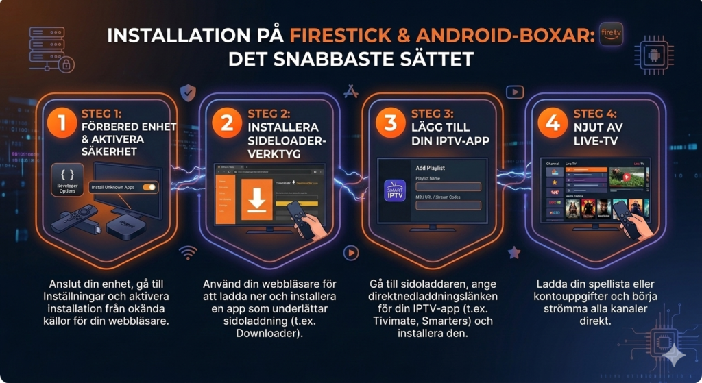 Hur man installerar IPTV på Firestick och Android-boxar