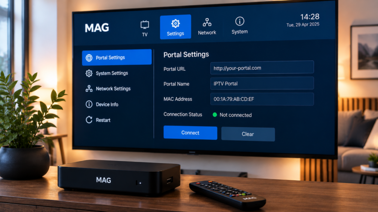 Hur man konfigurerar IPTV på en MAG-box