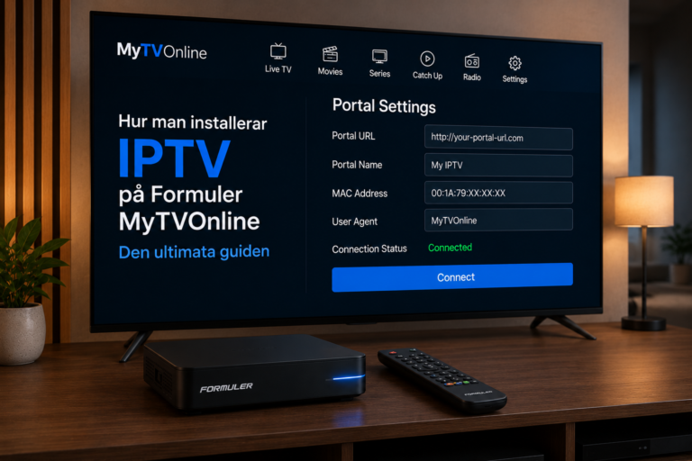 Hur man installerar IPTV på Formuler MyTVOnline